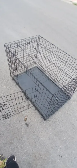 Jaula para perro negra
