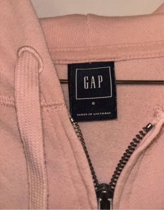 Sudadera GAP rosa con cremallera