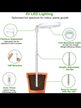 Luz de crescimento para plantas