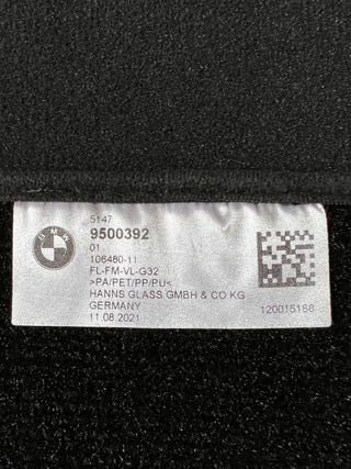 BMW Alfombrillas ORIGINALES para SERIE 6 GT - G32