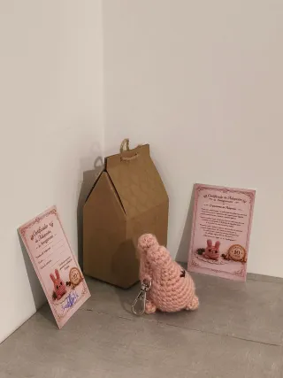 Conejito Copito de Algodón Crochet