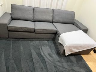 Sofá Chaise Longue Gris