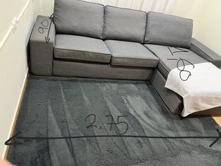 Sofá Chaise Longue Gris