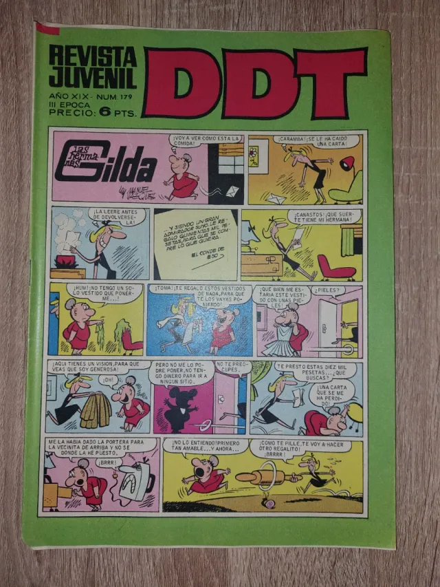 Lote de revistas DDT Años 50. Interior impecable.