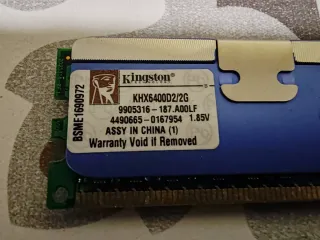 Memoria ram 2x2GB DDR2 RAM Kingston HyperX