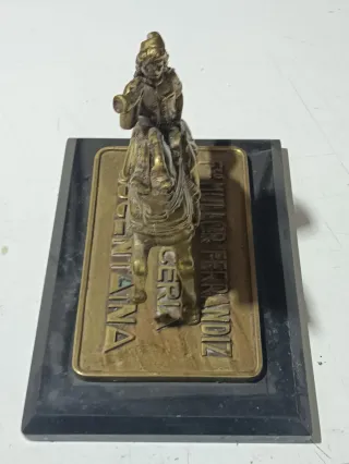 Figura Jinete Bronce con Trompeta