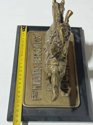 Figura Jinete Bronce con Trompeta