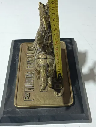 Figura Jinete Bronce con Trompeta