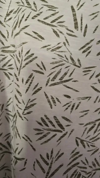 Camiseta Esprit Estampado Hojas Verde Talla XL