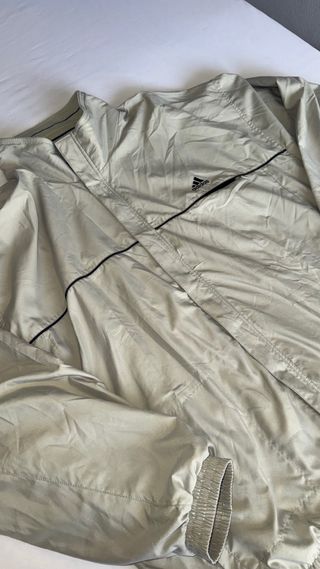 Cortavientos Adidas Vintage Minimalista 90s Beige