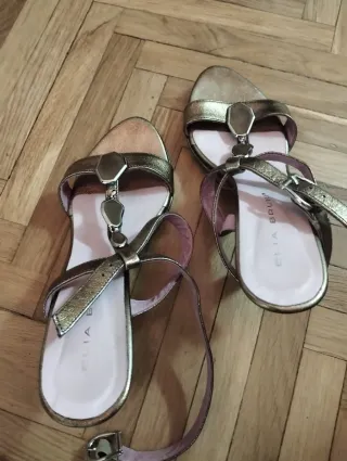 Sandalias Elia Bruni Doradas