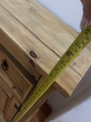 Comodín rústica de madera
