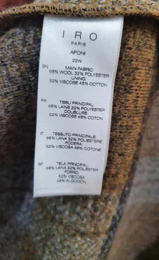 Sobrecamisa de lana Iro Paris