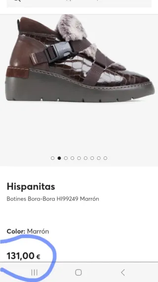 Botines Hispanitas Piel Negro y Gris
