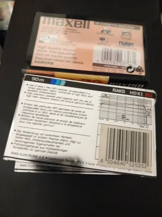 5 cassette Maxell UE 60 + 5 Raks HD-XI 60