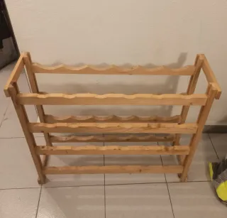 Botellero de madera