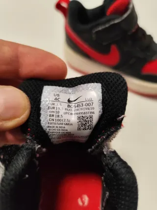 Sapatilhas Nike Criança Pretas e Vermelhas