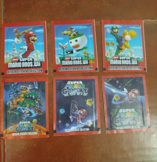 Lote 6 sobres Super Mario Bro sin abrir