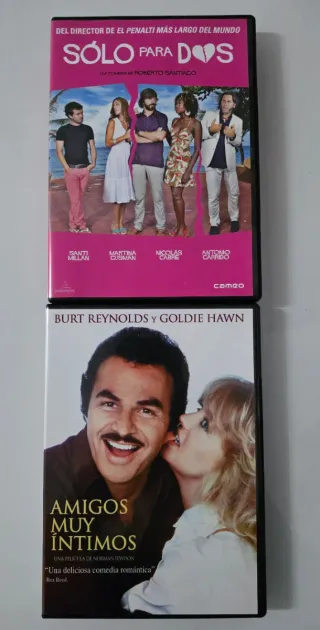 2 Películas DVD: Solo para Dos y Amigos Muy Íntimo