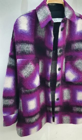 Sobrecamisa de Lana Morada Iro Paris