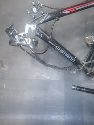 Cuadro, horquilla y manillar bici
