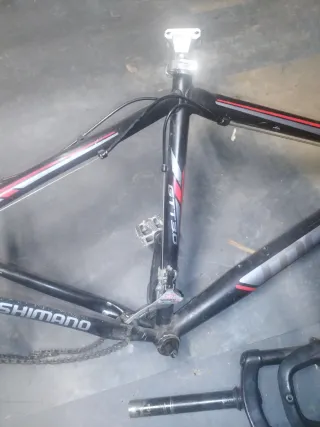 Cuadro, horquilla y manillar bici