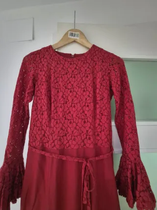 Traje de flamenca rojo