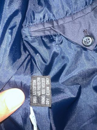 Gabardina Clásica Grand Man Azul Marino Talla 48