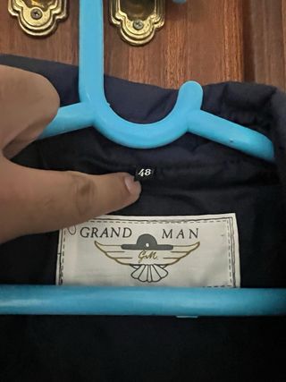 Gabardina Clásica Grand Man Azul Marino Talla 48