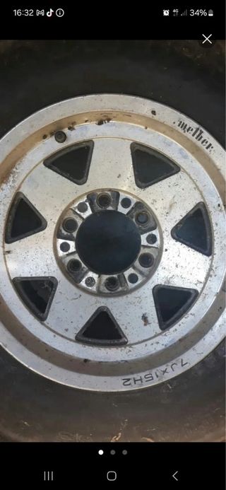 Llantas 15 aluminio y neumáticos 35