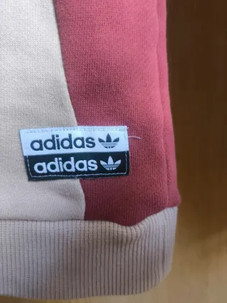 Sudadera Adidas Oversize Beige y Marrón