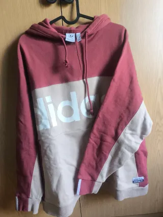 Sudadera Adidas Oversize Beige y Marrón