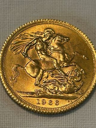 2 Sterline oro Elisabetta II 1966
