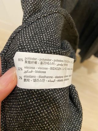 Falda larga Zara gris plisada