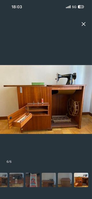 Máquina de coser Alfa antigua
