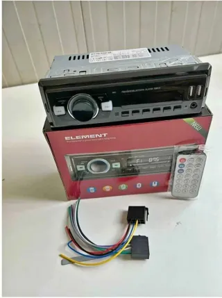 Autoradio 1 DIN Bluetooth USB AUX 60W x 4