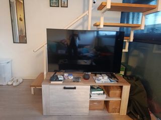 Mueble TV Negro y Marrón