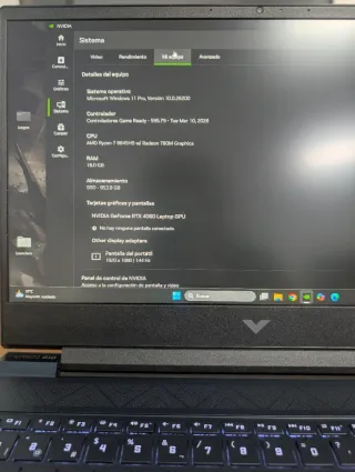 Portátil Gaming HP Victus 15-fb2004ns (RTX 4060)