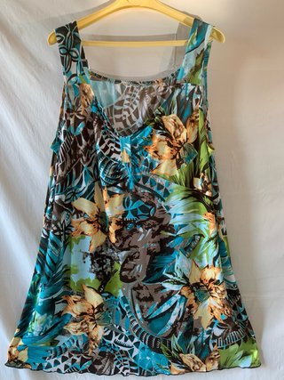 Abito estivo floreale Made in Italy XL