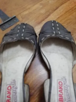 Zapatos planos BRAKO grises talla 38