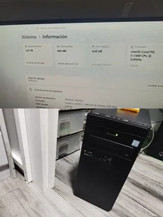 PC Sobremesa i5 8GB RAM SSD 128GB + HDD 1TB