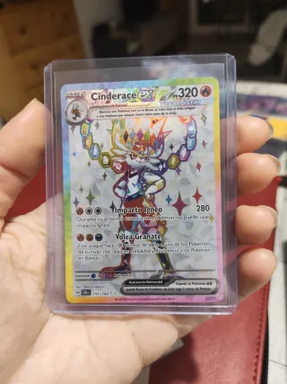 Carta Pokémon Cinderace EX Teracristal 157/142
