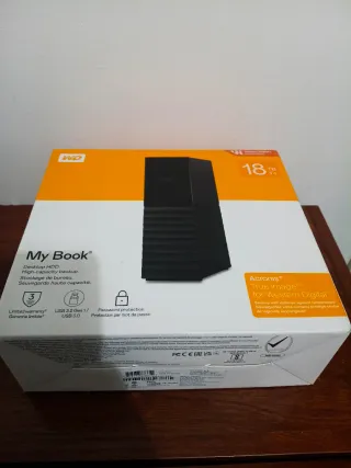 WD 18TB My Book Disco Duro Externo