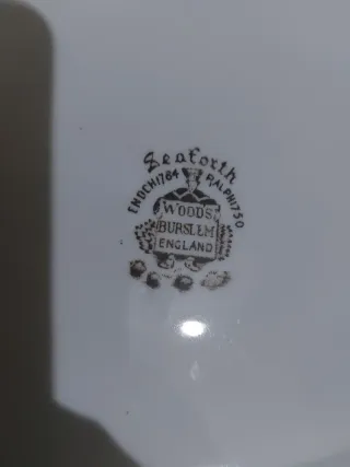 Piatto Ovale Inglese Porcellana