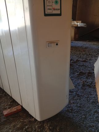 2 Radiadores Eléctricos Beige Metálico