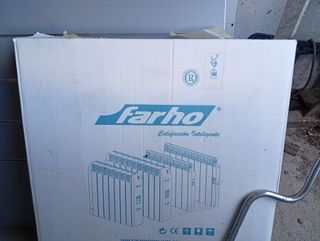 2 Radiadores Eléctricos Beige Metálico