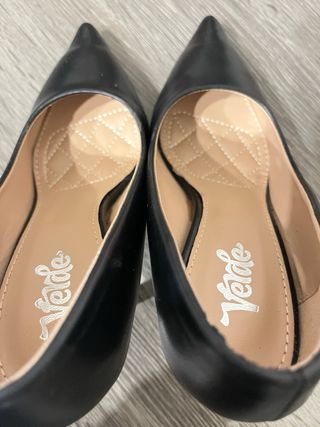 Décolleté nere,marca Verde,tacco alto