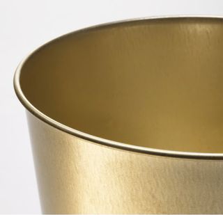 Macetero Metálico Dorado