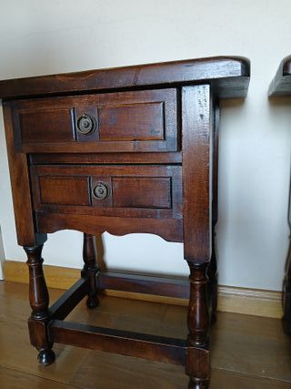 Conjunto 2 mesitas madera maciza