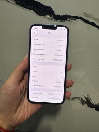 iPhone 13 256GB Blu